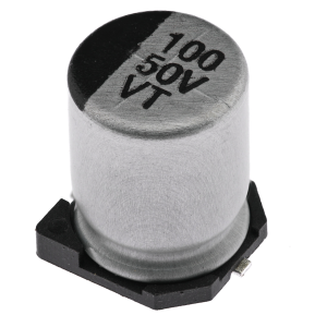 Изображение Конденсатор электролитический KSE-SMD-100UF-50V-0810-105