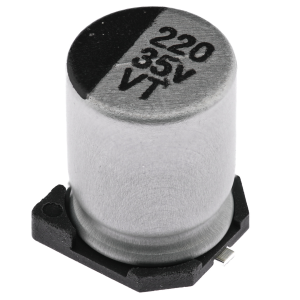 Изображение Конденсатор электролитический KSE-SMD-220UF-35V-0810-105