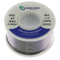 Припой Sn63/Pb37-d1.0-250g flux RMA KS5000 ПОС 63