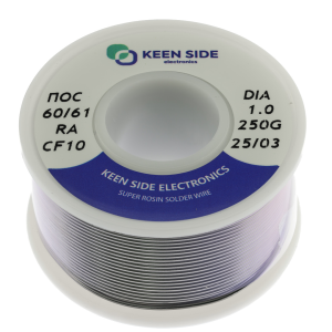 Изображение Припой Sn60/Pb40-d1.0-250g flux RA KS10 ПОС 60/61