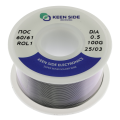 Припой Sn60/Pb40-d0.5-100g flux ROL1 ПОС 60/61