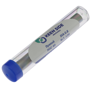 Изображение Припой Sn40/Pb60-d0.8-12g tube flux ROL1 ПОС 40