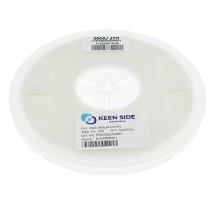 Изображение Резистор постоянный SMD KSE-0805JR-0727RL RC5% 27 Ом