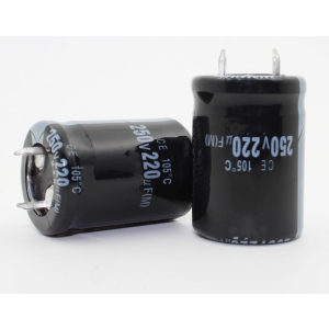 Изображение Конденсатор электролитический 220uF 250V 22x30 105C