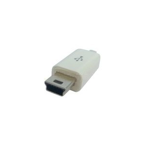 Изображение Разъём MUSB-M/W / штекер mini USB, белый