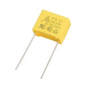 Изображение Конденсатор плёночный JFW 0,01uF 310V 10% X2 18x11x5m P:15mm / JFW0A9103K150000B