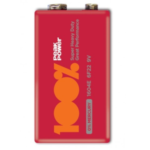 Изображение Батарейка 6F22/PP1604E/9V-S1 / 9V Super Heavi Duty