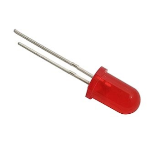 Изображение Светодиод 5 mm red 30 mCd 20
