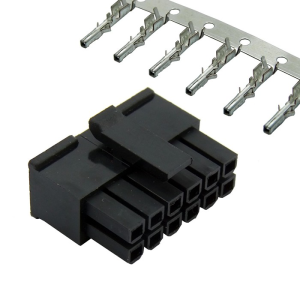 Изображение Разъем питания низковольтный MMF-2x6F pitch 3.0 mm + Terminal