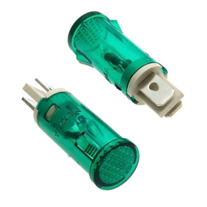 Изображение Лампа неоновая в корпусе MDX-14 green 220V