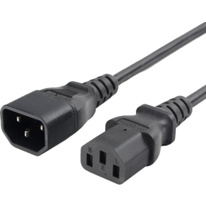 Изображение Шнур ПВС-АП 3*1,0 C13С14, черный, 5,0 м