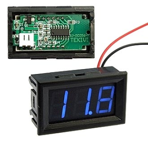 Изображение Вольтметр цифровой V27T-DL Blue (3.2-30V)