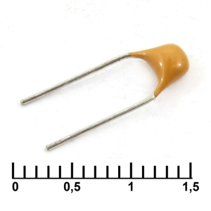 Изображение Конденсатор керамический выводной 0.01uF/50V X7R