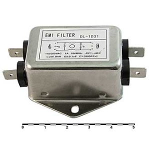 Изображение Фильтр сетевой DL-1D31 1A. 250V