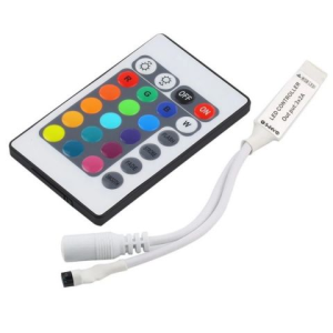 Изображение Контроллер 24Key IR / с пультом на 24 клавиши, для SMD3528 SMD5050 RGB светодиодных лент