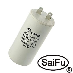 Изображение Пусковой конденсатор CBB60 20uF 630V (SAIFU)