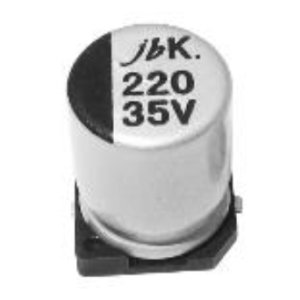 Изображение Конденсатор электролитический SMD JCK 22uF 50V 20% 6,3x5,4mm 105C SMD / JCK1H220M063054