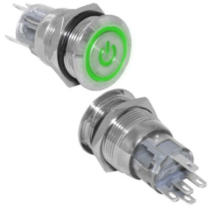 Изображение Кнопка антивандальная LAS1-AGQ-11ZET/G/N on-on