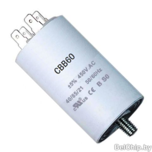 Изображение Конденсатор пусковой JFS 40uF 450V 50x105 5%, 4 terminals, screw / JFS13A6406J000000B