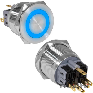 Изображение Кнопка антивандальная GQ25PF-11E/B/N on-(off)+off-(on)