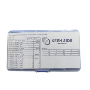 Изображение Набор. Популярные SMD кварцевые резонаторы, корпус HC49SM