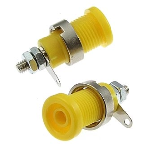 Изображение Клемма приборная Z012 4mm panel jack YELLOW