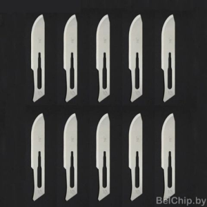 Изображение Лезвие CSB-10 Carbon Steel Surgical Scalpel Blade / из углеродистой стали для скальпеля (10шт.)