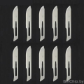 Лезвие CSB-10 Carbon Steel Surgical Scalpel Blade / из углеродистой стали для скальпеля (10шт.)