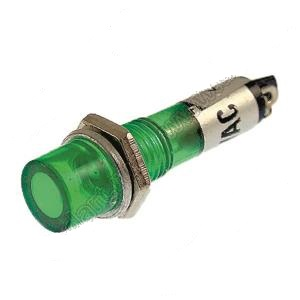 Изображение Лампа индикаторная неоновая T-814G (XD7-1G) 220V зеленый