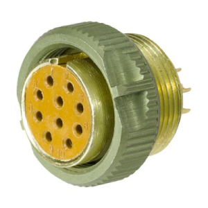 Изображение Разъем цилиндрический PY04-10F-Y-AU yellow