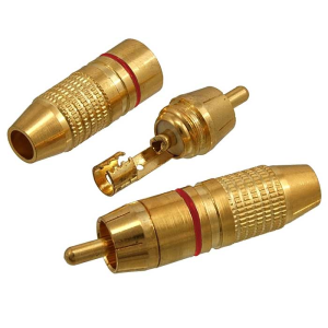 Изображение Разъём 7-0222 gold red