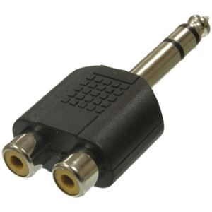 Изображение Переходник 7-0176 / 6.35 stereo-2RCA JACK