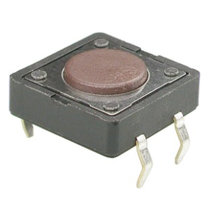 Изображение Кнопка тактовая KLS7-TS1202-4.3-S (straight pins)