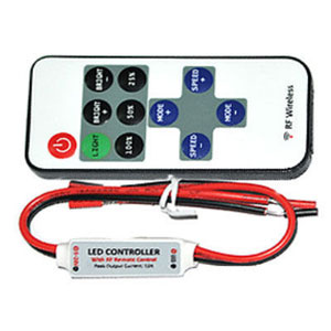 Изображение Диммер LN-RF11B-MINI-Wires(12-24V,72-144W,ПДУ11кн)