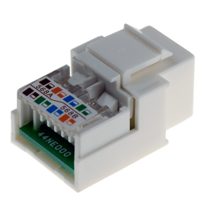 Изображение Гнездо вставка RJ-45 (Keystone Jack) CAT5e, ТИП-1