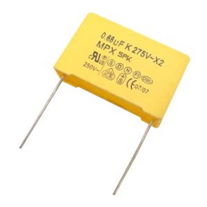 Изображение Конденсатор плёночный MKP(X2) 0.1uF 275VAC P=15mm / TMCF18-104K275VP15B