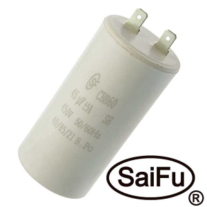 Изображение Пусковой конденсатор CBB60 45uF 450V (SAIFU)