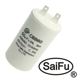 Изображение Пусковой конденсатор CBB60 50uF 450V (SAIFU)