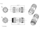 доп. изображение Разъём герметичный SZC-260 4pin (IP68)-1