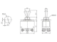 доп. изображение Тумблер KN3(B)-202 on-on-1