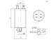 доп. изображение Пусковой конденсатор CBB60 15uF 450V SCREW (SAIFU)