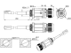 доп. изображение Разъём герметичный RJ45M22L25-6B-1
