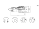 доп. изображение Разъём быстроразъёмный XS9-4(Zn) cable jack-1