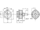 доп. изображение Галетный переключатель SR25-1-3-2 на провод-1