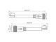 доп. изображение Разъём герметичный 2pin BP*3 L=40 D=13mm 2*0.3mm2-1