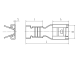 доп. изображение Клемма ножевая неизолированная РП-М 1.5-(4.8)-1