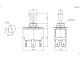 доп. изображение Тумблер KN3(B)-203P(A) on-off-on-1
