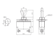 доп. изображение Тумблер KN3(B)-101(A) on-off-1