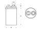 доп. изображение Пусковой конденсатор CBB65 35uF 450V-1