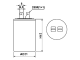 доп. изображение Пусковой конденсатор CBB60 25uF 450V (SAIFU)-1